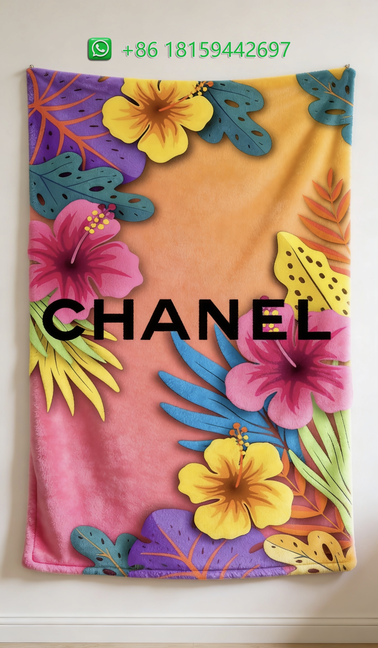 Chanel Throw Blankets